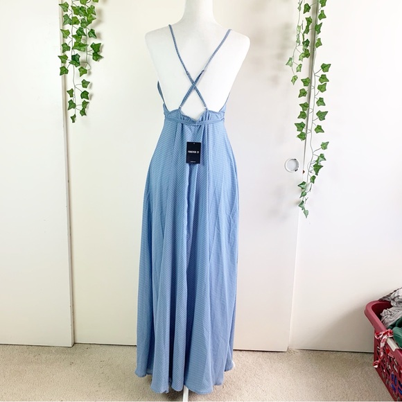 ✨NWT✨ Forever 21 Polka Dot Maxi Wrap Dress - Picture 7 of 10